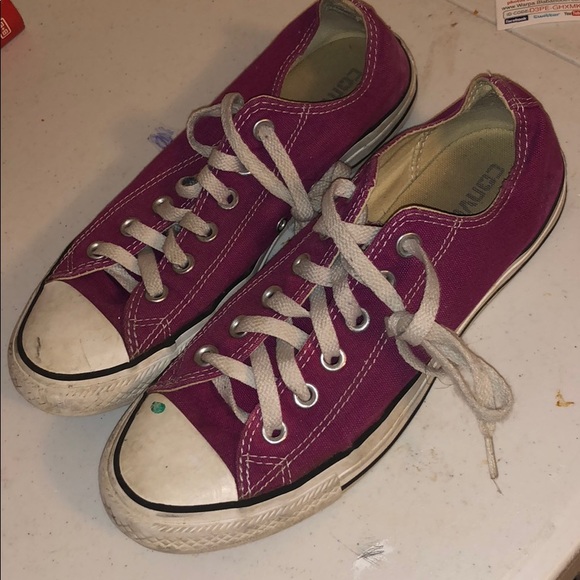 Dark Pink Converse | Poshmark